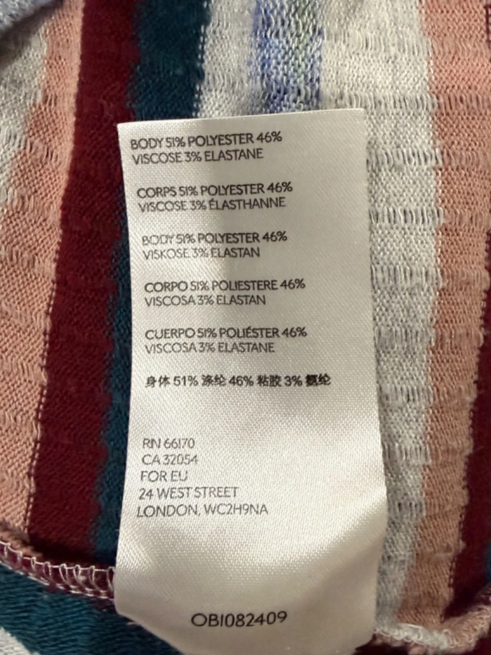 Anthro Saturday Sunday Multicolor Hacci Stripe Cowl Neck Sweater Tunic Size L